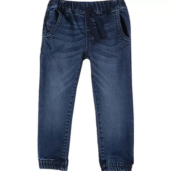 Shop Chicco Cal As El Sticas Com Efeito Denim E Cintura El Stica