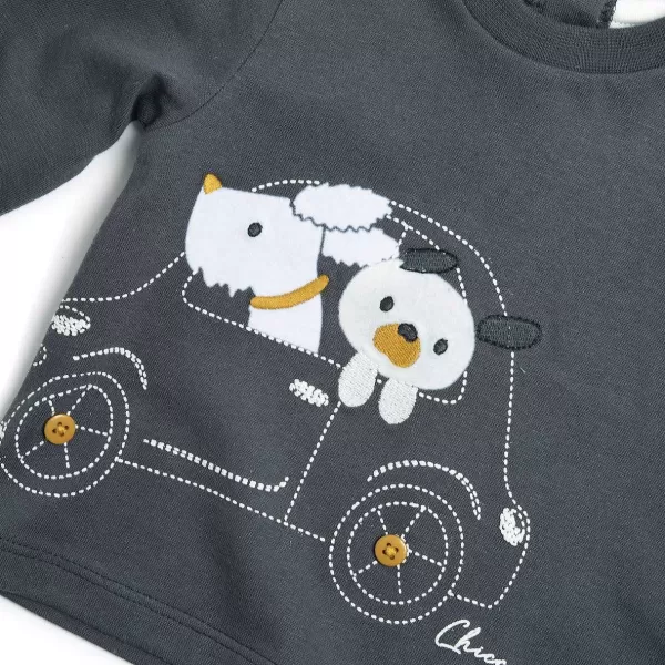 Cheap Chicco Camisola De Manga Comprida Cinzento Escuro