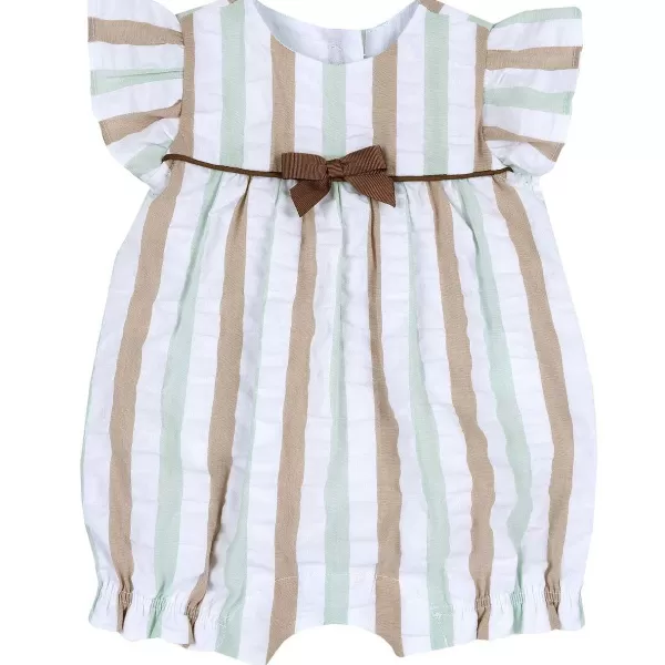 Shop Chicco Conjunto S Riscas De Manga Curta Com Folho E La O