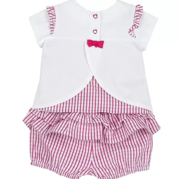 Shop Chicco Conjunto T-Shirt De Algod O Sustent Vel E Cal Es Xadrez