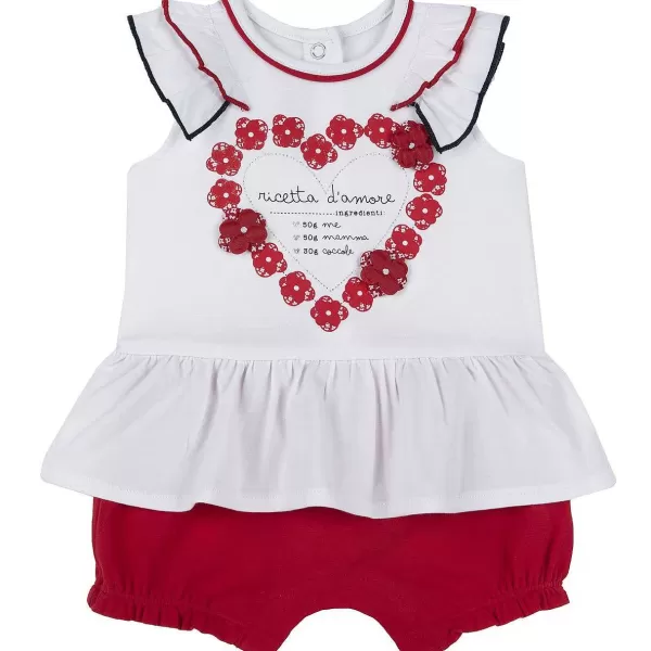 Shop Chicco Macac O Com Flores Aplicadas - Algod O Sustent Vel