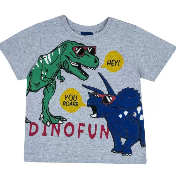 Hot Chicco T-Shirt Com Estampagem Colorido - Algod O Sustent Vel Cinzento Claro
