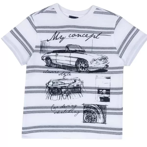 New Chicco T-Shirt Com Estampagem De M Quina - Algod O Sustent Vel