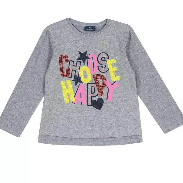 Shop Chicco T-Shirt Com Estampagem E Aplica Es - Algod O Sustent Vel