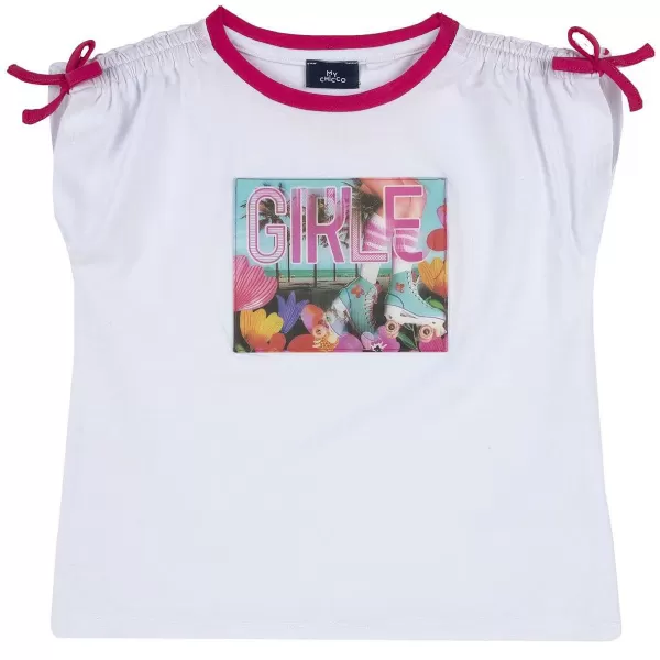 Best Chicco T-Shirt Com Estampagem E La Os Nas Mangas - Algod O Sustent Vel