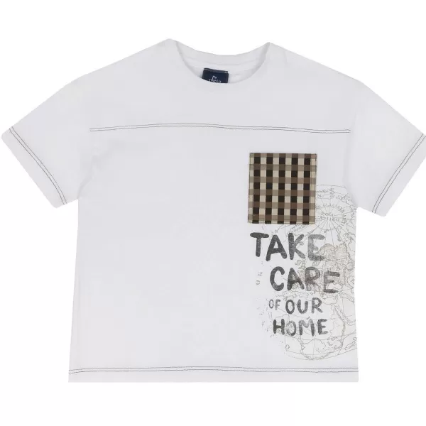 Shop Chicco T-Shirt Com Manga Curta E Aplica O - Algod O Sustent Vel