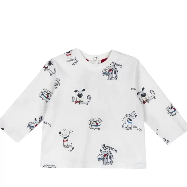 Discount Chicco T-Shirt De Manga Comprida Com C Ozinho - Algod O Sustent Vel