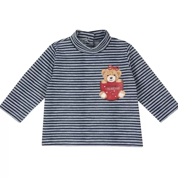 Best Chicco T-Shirt De Manga Comprida Com Colarinho Alto - Algod O Sustent Vel