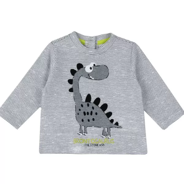 Sale Chicco T-Shirt De Manga Comprida Com Dinossauro - Algod O Sustent Vel