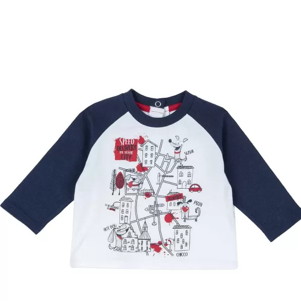 Fashion Chicco T-Shirt De Manga Comprida Com Estampagem - Algod O Sustent Vel