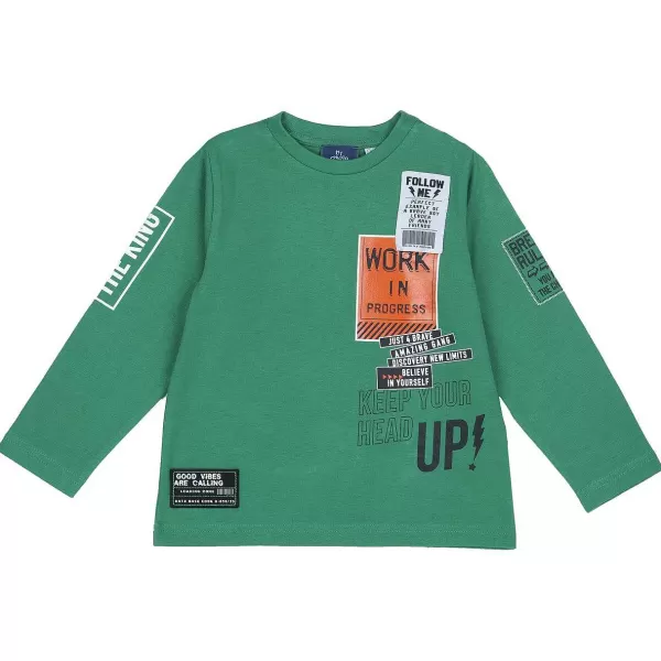 Clearance Chicco T-Shirt De Manga Comprida Com Estampagem - Algod O Sustent Vel