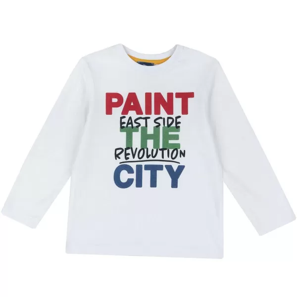 Cheap Chicco T-Shirt De Manga Comprida Com Estampagem - Algod O Sustent Vel Cr