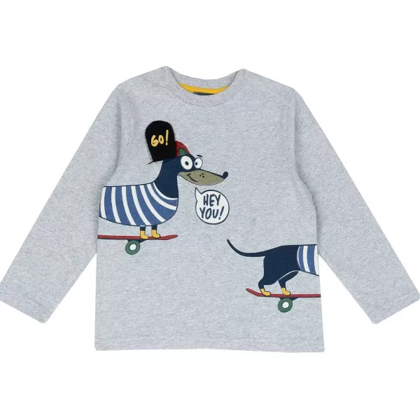 Fashion Chicco T-Shirt De Manga Comprida Com Estampagem De Animais - Algod O Sustent Vel