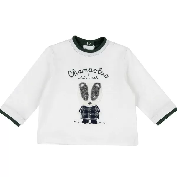 Best Sale Chicco T-Shirt De Manga Comprida Com Estampagem De Animais - Algod O Sustent Vel