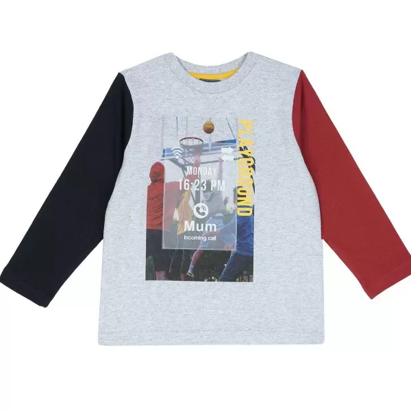 Clearance Chicco T-Shirt De Manga Comprida Com Estampagem Desportiva - Algod O Sustent Vel