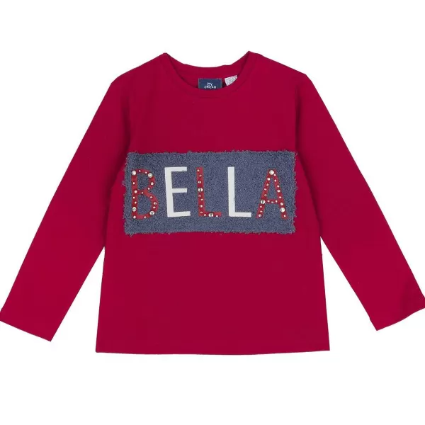 Outlet Chicco T-Shirt De Manga Comprida Com Estampagem E Strass - Algod O Sustent Vel
