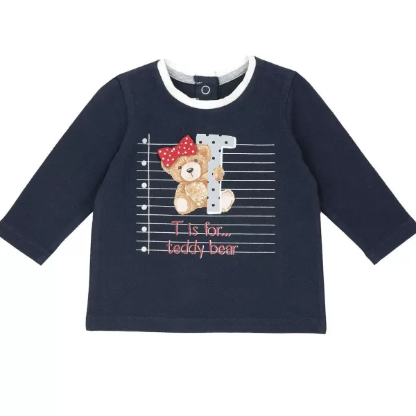 Clearance Chicco T-Shirt De Manga Comprida Com Ursinho - Algod O Sustent Vel
