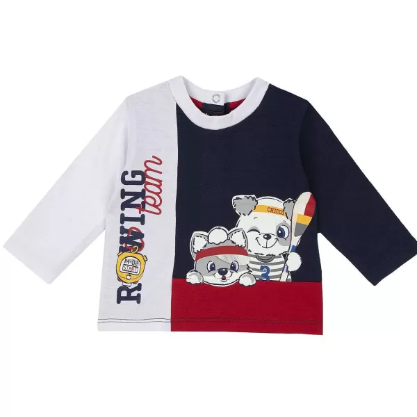 Hot Chicco T-Shirt De Manga Comprida E C Es - Algod O Sustent Vel