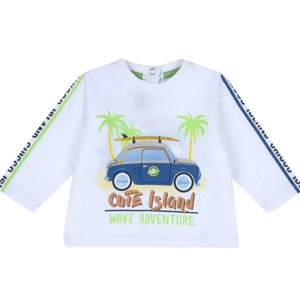 Cheap Chicco T-Shirt De Manga Comprida E Estampagem - Algod O Sustent Vel