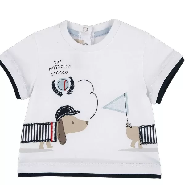 Outlet Chicco T-Shirt De Manga Curta E Bass - Algod O Sustent Vel