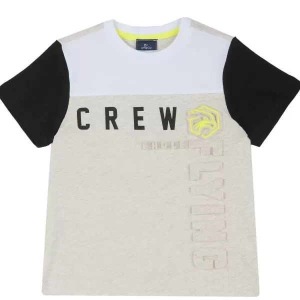Hot Chicco T-Shirt De Manga Curta E Estampagem Em Relevo - Algod O Sustent Vel