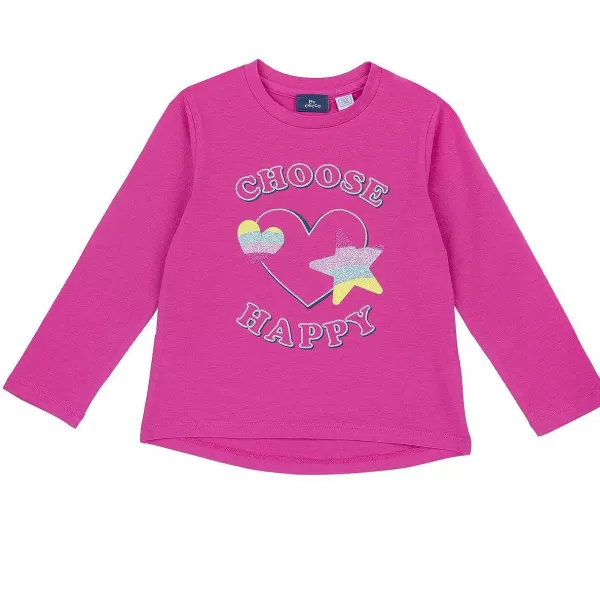 Best Chicco T-Shirt Manga Comprida Com Estrelas E Cora Es