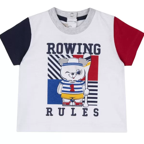 Cheap Chicco T-Shirt Manga Curta E Ursinho De Peluche - Algod O Sustent Vel